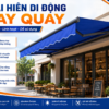 Mái hiên di động quay tay